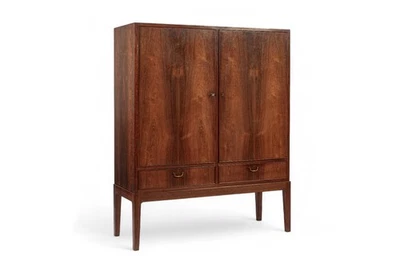Large Mid Century Danish Modern Rosewood Cabinet 1960s - Image 1 of 4