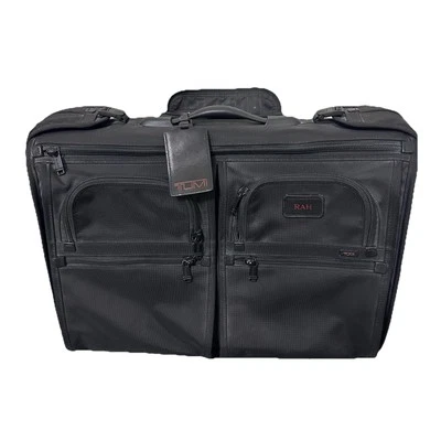 TUMI Alpha 22033DH 22” Black Carry-On Wheeled Garment Bag Rolling Suitcase - Image 1 of 4