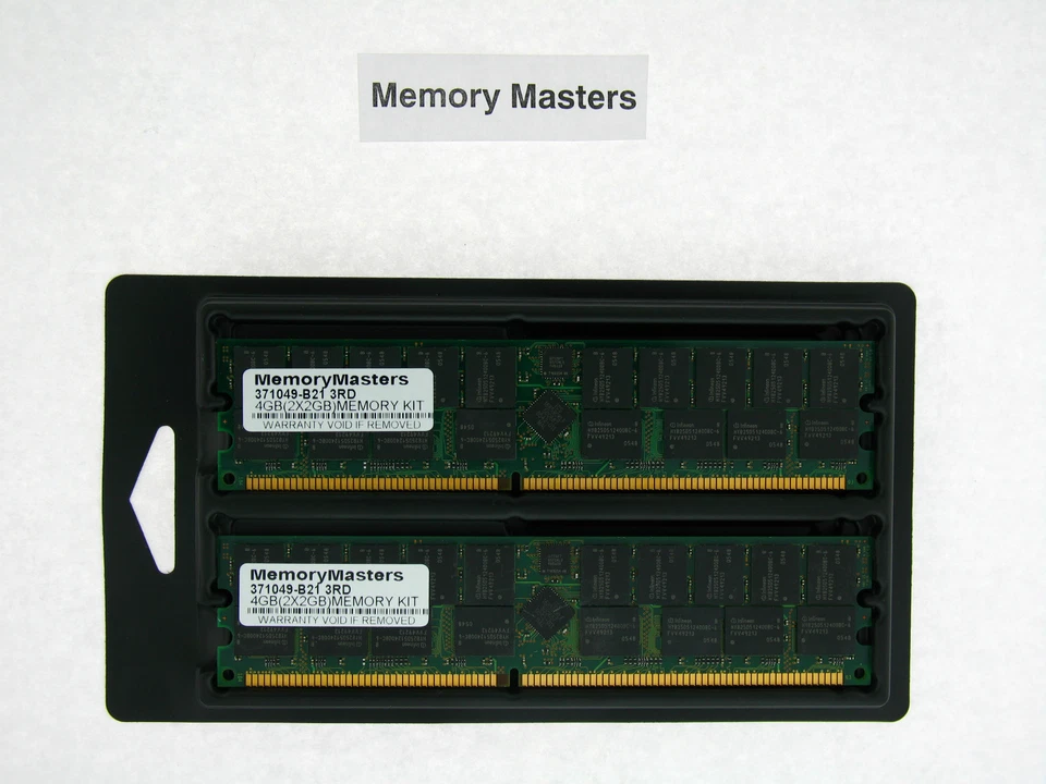 371049-B21 4GB  (2x2GB) PC2700 Memory for HP ProLiant - Image 1 of 1