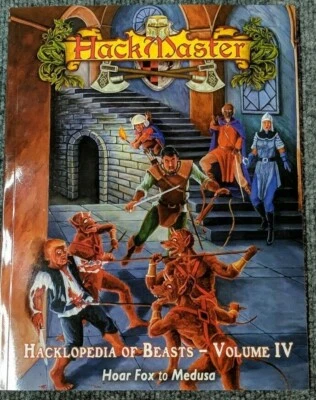 Hackmaster: Hacklopedia of Beasts-Vol 4: Hoar Fox to Medusa, K&C2004, RPG SC Foto 1 de 2