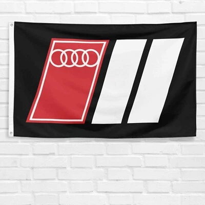 Bandera para Audi Car Enthusiast 3x5 ft espectáculo de carreras garaje decoración de pared pancarta Foto 1 de 4