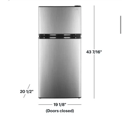 Mini nevera con congelador superior insignia de 4,3 pies cúbicos Foto 1 de 4