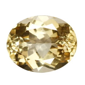 2.46 Ct Wonderful Perfect Oval 9.5 x 7.6 MM Yellow Brazil Natural Yellolw Beryl - Bild 1 von 5