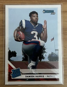 2019 Donruss Rated Rookie #309 Damien Harris RC New England Patriots Bills - Picture 1 of 2