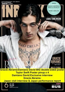 Damiano David Miley Cyrus Gracie Abrams INROCK June 2025 Japanese Magazine - Imagen 1 de 9