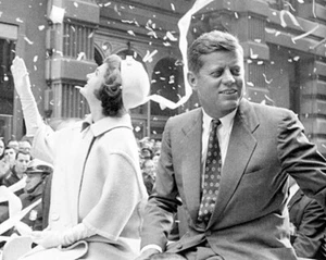 Impresión fotográfica 39 del presidente John F. Kennedy y su esposa Jacqueline 8x10 - Imagen 1 de 2