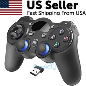 Wireless USB Game Controller Gamepad Joystick for PC - Android Phone/TV - PS3 - Picture 1 of 12