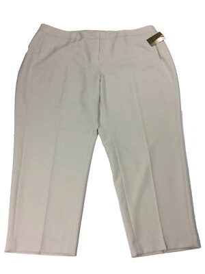 Nuevo Nipon Boutique Beige Mujer Talla Grande Pantalones de Vestir 24W Orig. $89 Foto 1 de 4