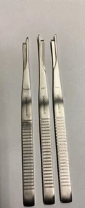 3 Pcs Silver Osteotome 7" with Single Guard (Straight ,Right, Left ) - Picture 1 of 3