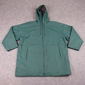 VINTAGE Misty Harbor Jacket XLarge Green Rain Coat Unisex Womens Mens Overcoat - Picture 1 of 21