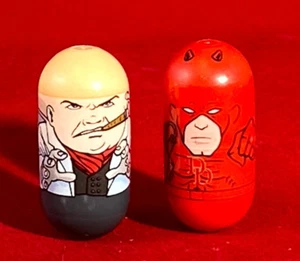 Marvel Mighty Beanz #3 Daredevil & #83 Kingpin Born Again NICE WD01 - Picture 1 of 7