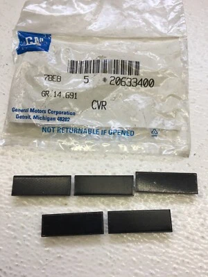 NOS Chevy Caprice Monte Carlo 1977 - 1985 GM Door Pull Strap Trim Cover Set of 5 Foto 1 de 4