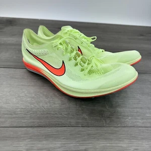 NIKE ZoomX Libélula Zapatos de Pista Picos 12.5 Apenas Voltios Verde Naranja LEER - Imagen 1 de 13