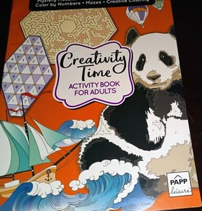 Color Activity Book Adults CREATIVITY TIME 32 pages good condition FREE SHIP - Picture 1 of 6