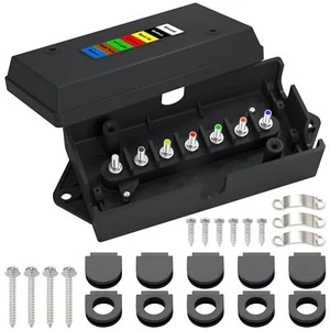 7 Way Trailer Junction Box Weatherproof 7 Pin Wiring 7... - Picture 1 of 7