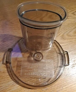 Sunbeam Food Processor 14046 14-11 Le ? Amber Clear Lid Pusher Replacement Part - Picture 1 of 12