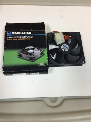 New Manhattan Case Power Supply Fan 80 mm 4-pin sleeve bearing - Image 1 of 4
