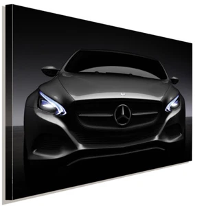 Mercedes Front Leinwandbild AK ART Kunstdruck Mehrfarbig Wandbild Wanddeko XXL - Bild 1 von 5