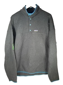 Patagonia Polar T Snap Jersey Azul Marino Hombre Talla 2XL Con Logo - Imagen 1 de 5