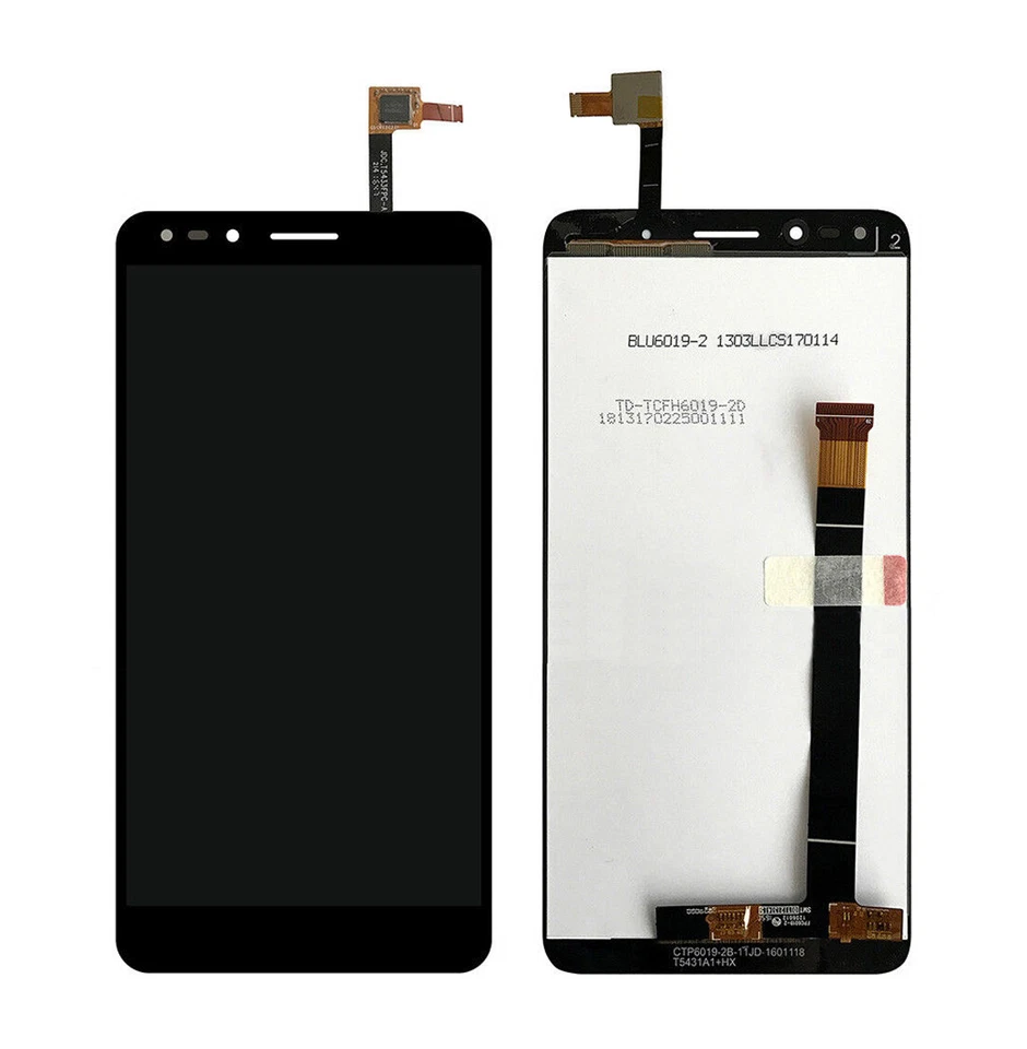 Conjunto de digitalizador táctil LCD negro para Alcatel Pop 4 7070X 7070I 7070Q reemplazo $^ Foto 1 de 3