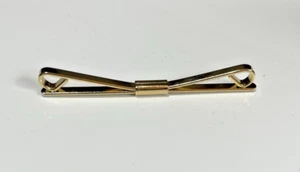 Vintage Gold Scarf Holder Collar Bar Tie Clip - Uncomplicated Elegance - Bild 1 von 2