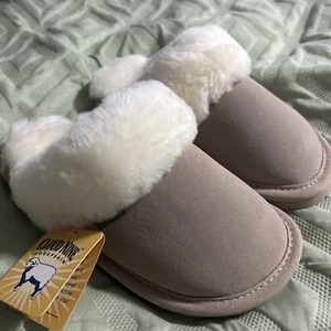 100% Sheepskin Cloud Nine Slippers Size Small Bnwt In Cream - Picture 1 of 6