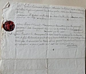 1755 Noutron lieutenant colonel nomination d'un garde cotes de Soubise - Foto 1 di 1
