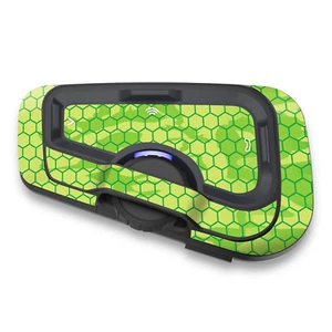 Para CARDO Freecom 4X 2X Auriculares Envoltura Protectora Adhesivo x2 Verde Hexágono - Imagen 1 de 7