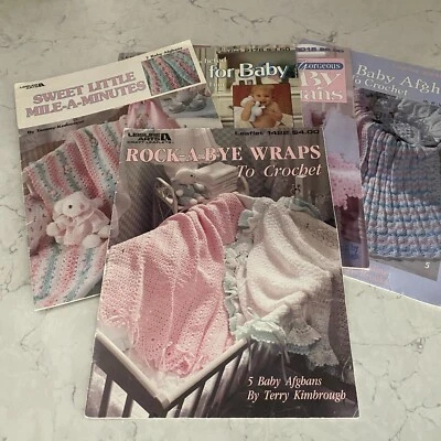 Leisure Arts Crochet Our Best Baby Afghans Paperback Booklets - Lot of 5 - Image 1 of 4
