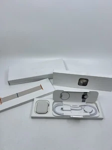 Apple Watch Series 9 45mm Aluminum Case w/Sport Loop - Starlight, OS (GPS) NEW