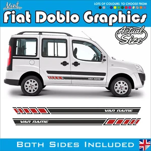 Autocaravana Fiat Doblo Micro Camper Mini furgoneta calcomanías gráficas gratis P&P 054 - Imagen 1 de 5