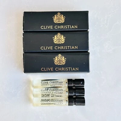 3 x Clive христианский космос цветок для женщин образец спрей 1,5 мл каждый - Изображение 1 из 3