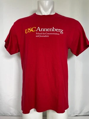 Camiseta roja para hombre USC Annenberg School for Communication and Journalism GRANDE Foto 1 de 4