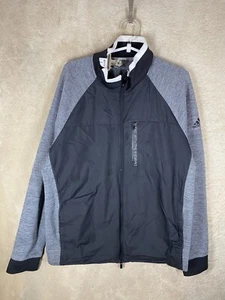 adidas Track Jackets Size Asia 2XL Mens Grey Logo Long Sleeve Activewear - Picture 1 of 11