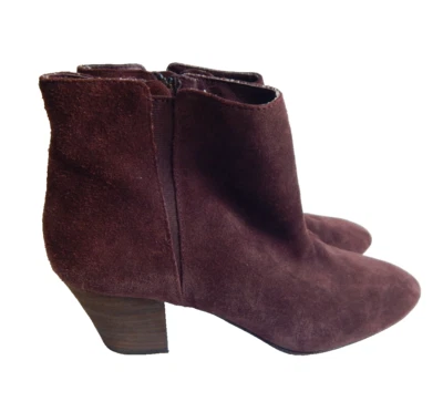 Ash Mujer 39 9 Botas 'Especial' Tacón Gamuza Botines al Tobillo Marrón Púrpura Foto 1 de 4