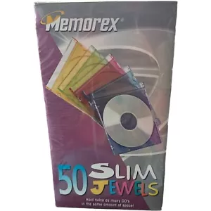 Memorex Multicolor Slim CD Jewel Cases - Picture 1 of 4