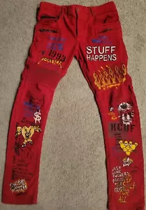Vintage Y2K Rockstar Jeans Graffiti Size 34 - Picture 1 of 9