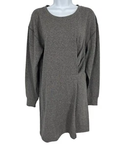 CAbi #3650 Women’s Put On Sweatshirt Dress Heather Gray Long Sleeve Size S - Picture 1 of 11