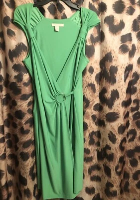 VESTIDO BODYCON verde imitación envoltura - talla 12 - JONATHAN MARTIN Foto 1 de 4