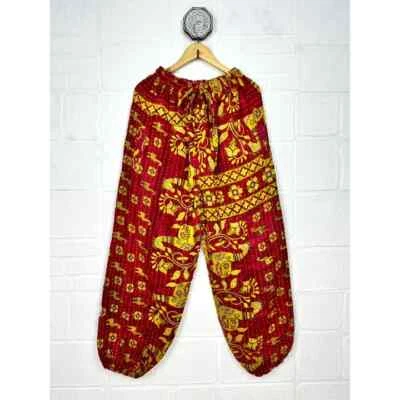 10 Pcs Handmade Harem Pants, Boho Hippie Harem Pants, Wide Leg Bohemian Pant - Image 1 of 4