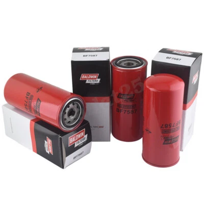 Filtro de combustible Baldwin BF7587 3 PIEZAS para motores Caterpillar Cummins BF7587 Foto 1 de 4