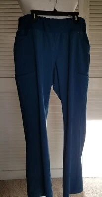 Cherokee Iflex Women’s Caribbean Blue Scrub Pants Yoga Waistband Size PL - Image 1 of 4