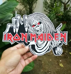 Iron Maiden Band Music Heavy Metal ghost Badge Embroidered Iron-On Sew patch - Picture 1 of 6