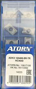 Atorn Wendeplatten ADKX 120408-SR-TR HC4640 Wendeschneidplatte ***Neu*** - Bild 1 von 1