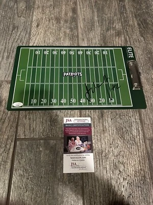 Portapapeles de entrenamiento firmado por Jerod Mayo de los Patriotas de Nueva Inglaterra certificado de autenticidad JSA AUTOGRAFIADO Foto 1 de 2