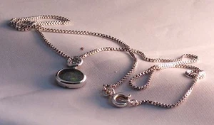 Weißgold Kette mit Anhänger Opal Diamant Collier 585 Gold - Bild 1 von 3
