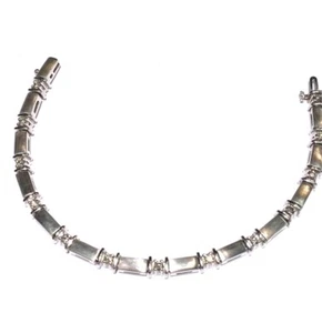 14k White Gold Diamond Bracelet 7" - Bild 1 von 9