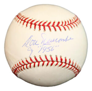 Don Newcombe Signed OML Baseball Autographed w/CY Dodgers MLB MR548747
