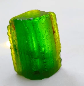 37 Cts Natural Green Tourmaline Untreated Mozambique Rough Loose Gemstone K55 - Picture 1 of 4