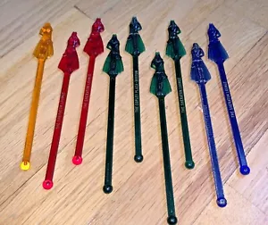 9 Vintage SHERATON LOUNGE SWIZZLE STIR STICKS -Sheraton Hostess / Glamour Girls - Picture 1 of 6